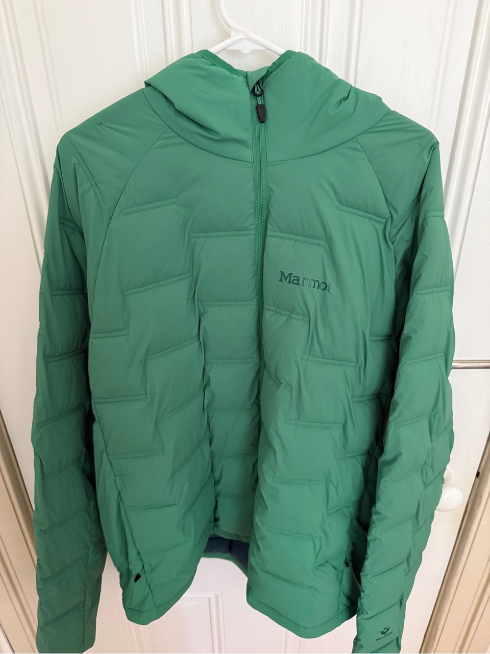 Marmot warmcube Green Hooded Puffer Jacket